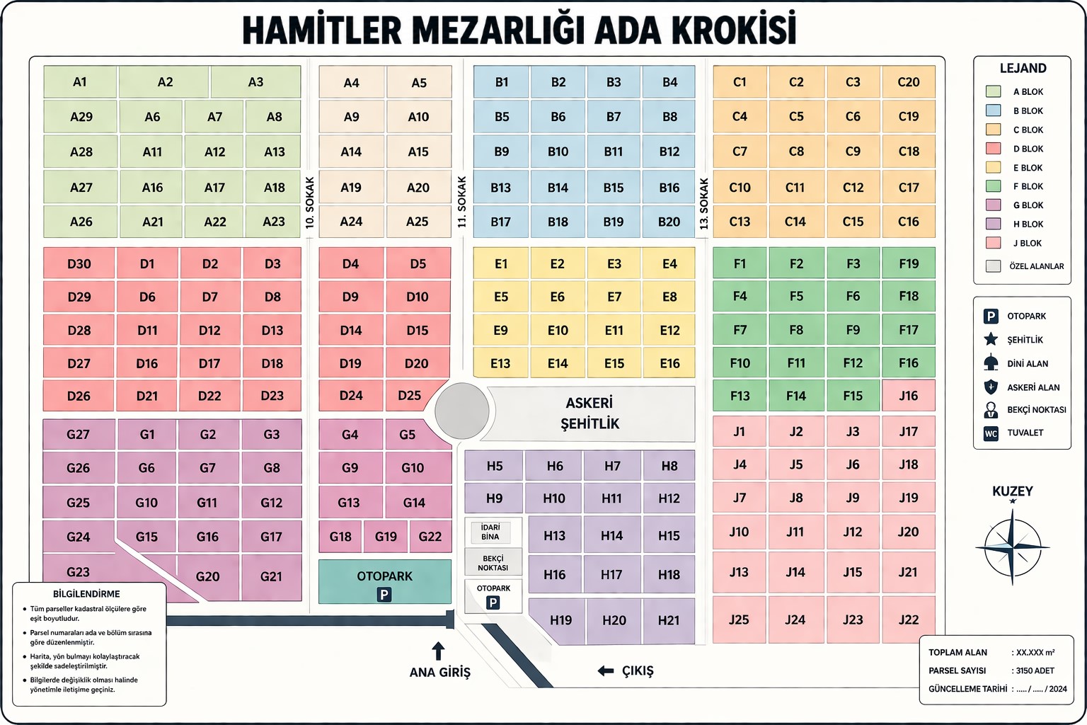 Hamitler Mezarlığı Harita
