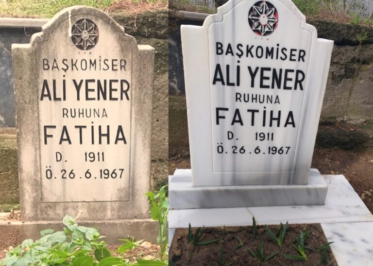 Mezar Bakım Fotoğrafları mermer temizligi ornek