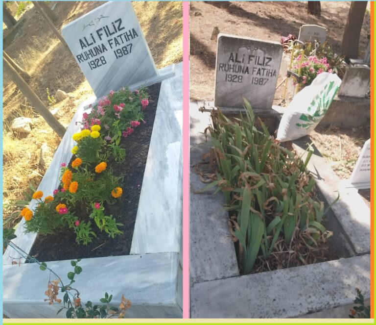 Mezar Bakım Fotoğrafları ornek mezar bakım mermer temizliği